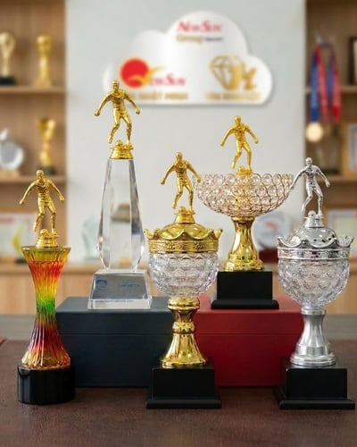 Mẫu Cúp Bóng Đá Lưu Niệm Đẹp Đa Màu 11