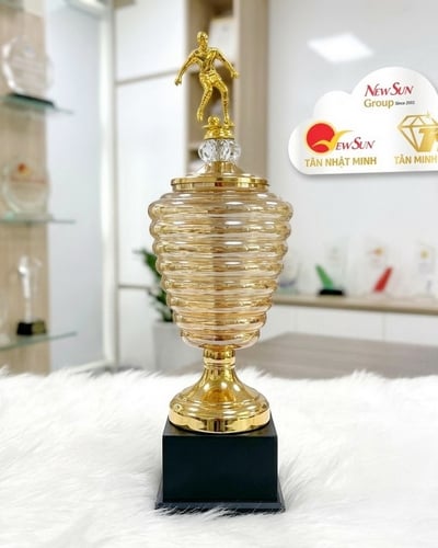 Cúp Bóng Đá Bình Mật Ong Pha Lê