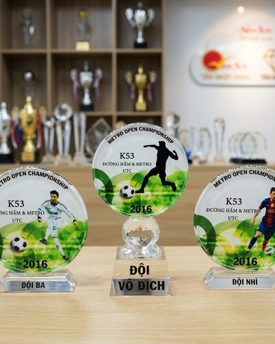 Kỷ niệm chương bóng đá thể thao lưu niệm In theo yêu cầu 
