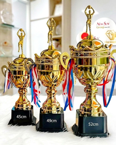 Cúp Bóng Rổ Kim Loại Thịnh Hành