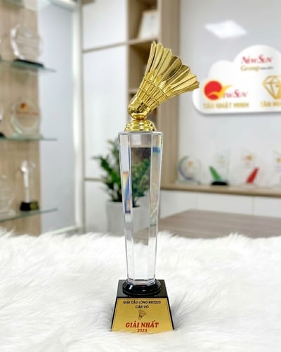 Cúp cầu lông pha lê giá rẻ 20