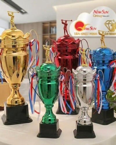 Cúp giải golf - thể thao kim loại đẹp 21