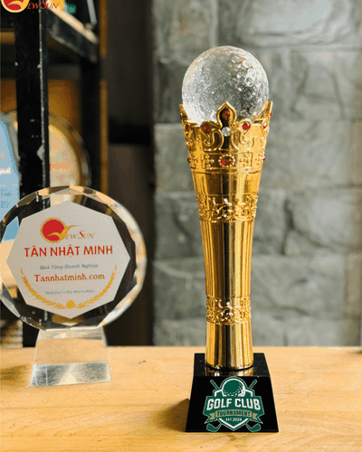 Cúp Vinh Danh - Cúp Golf - Lưu Niệm Mạ Vàng 2