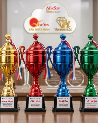 Cúp Thể Thao, Cúp Kim Loại Đẹp - ĐA MÀU SẮC (3)