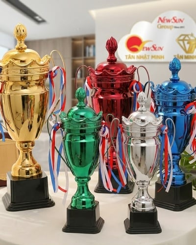 Cúp Thể Thao, Cúp Kim Loại Đẹp - ĐA MÀU SẮC