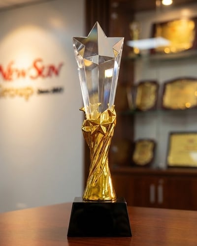 Cúp vinh danh, Cúp pha lê ngôi sao đẹp