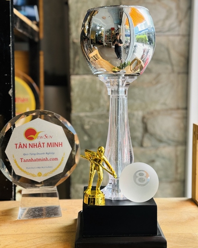 Cúp Bida Pha Lê Đẹp - Vinh Danh - Trao Tặng