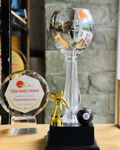 Cúp Bida Pha Lê Đẹp - Vinh Danh - Trao Tặng