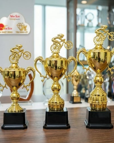 Top Các Mẫu Cúp Đua Xe Đạp Đẹp, Cao Cấp - Giá Tận Xưởng