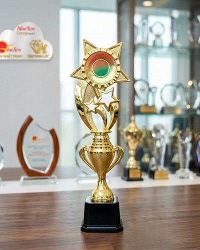 Cúp nhựa ngôi sao thân mini giá rẻ