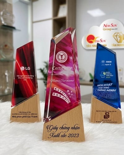 Cúp vinh danh, Cúp pha lê đẹp, Cao cấp -19