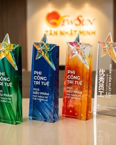 Cúp vinh danh, Cúp pha lê ngôi sao khối đẹp, Cao cấp -5
