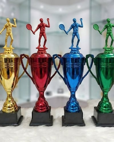 Cúp Thể Thao Tennis Kim Loại Đa Màu (2)