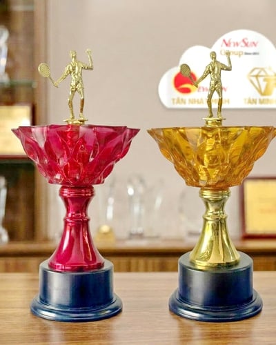 Cúp Thể Thao Tennis Kim Loại Đa Màu (1)