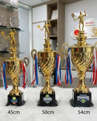 Cúp Tennis Kim Loại Đẹp