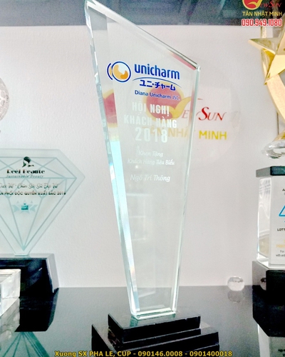 Cúp thủy tinh giá rẻ 15
