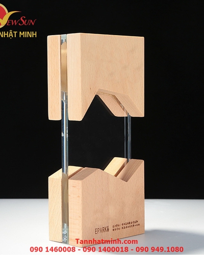 Cúp vinh danh, Cúp gỗ đẹp, Cao cấp -5