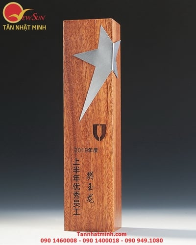 Cúp vinh danh, Cúp gỗ đẹp, Cao cấp -7