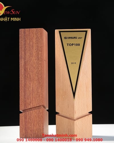 Cúp vinh danh, Cúp gỗ đẹp, Cao cấp -8