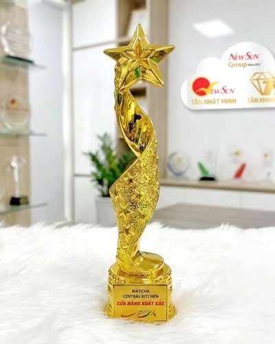 Cúp Vinh Danh Ngôi Sao Mạ Vàng Lưu Niệm Đẹp (2)