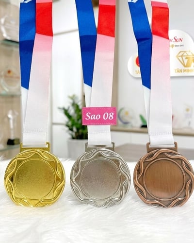 Huy chương giá rẻ thể thao Olympic hàng sẵn - Mẫu tròn
