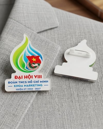In Huy Hiệu Cài Áo Mica - Theo Hình Dạng Yêu cầu 2