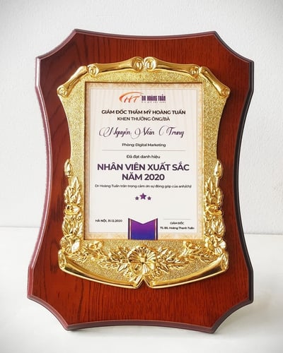 Biểu trưng Gỗ đồng ( Nhận làm lẻ) Bảng vinh danh 8