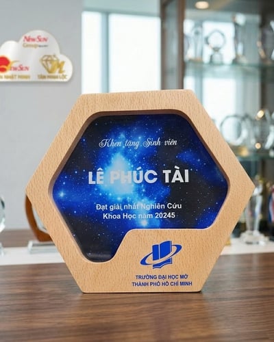 Kỷ niệm chương pha lê, Kỷ niệm chương gỗ lục giác