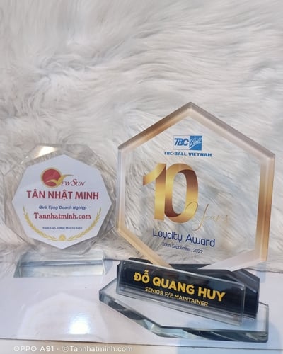 Kỷ niệm chương pha lê, Xưởng sản xuất pha lê, KỶ NIỆM 10 NĂM (44)