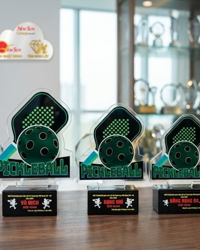 Kỷ Niệm Chương Pha lê Pickleball - Mẫu Đẹp Hot Trên Thị Trường