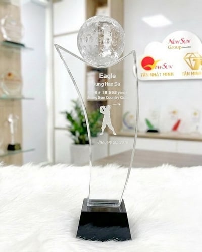 Cúp golf, Cúp giải Golf đẹp, Hàng nhập đầy kho- 15 (3D)