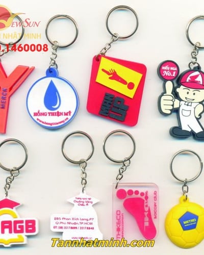 Nhận >3000 cái, Sản xuất móc khóa Định hình, cao su