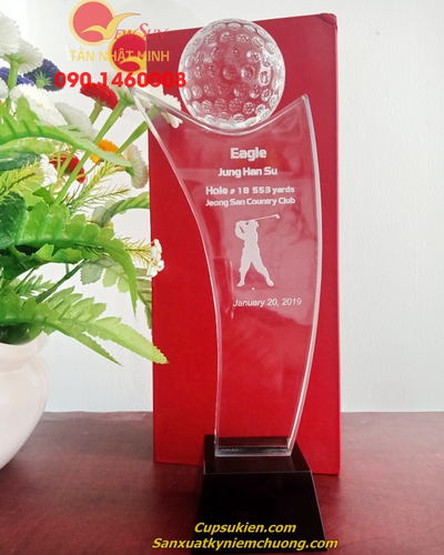 Cúp golf, Cúp giải Golf đẹp, Hàng nhập đầy kho- 15 (G)
