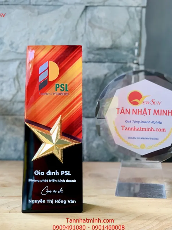 Cúp vinh danh, Cúp pha lê đẹp, Cao cấp -17