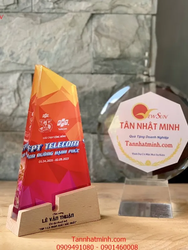 Cúp vinh danh, Cúp pha lê đẹp, Cao cấp -23