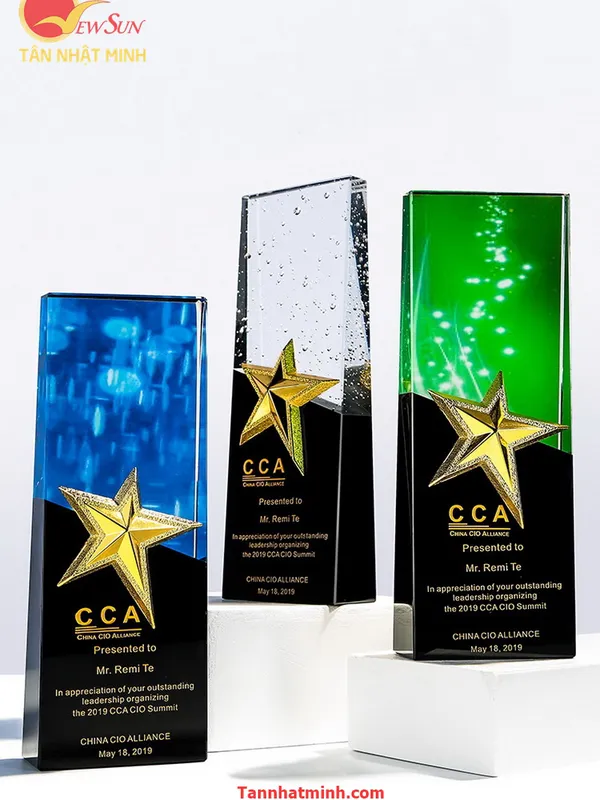 Cúp vinh danh, Cúp pha lê đẹp, Cao cấp -13