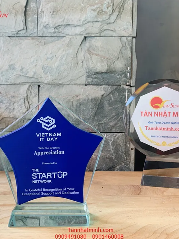 kỷ niệm chương thủy tinh giá siêu rẻ 3