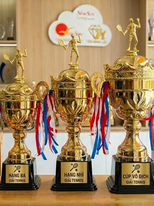Cúp Thể Thao Tennis Kim Loại Đa Màu (6)