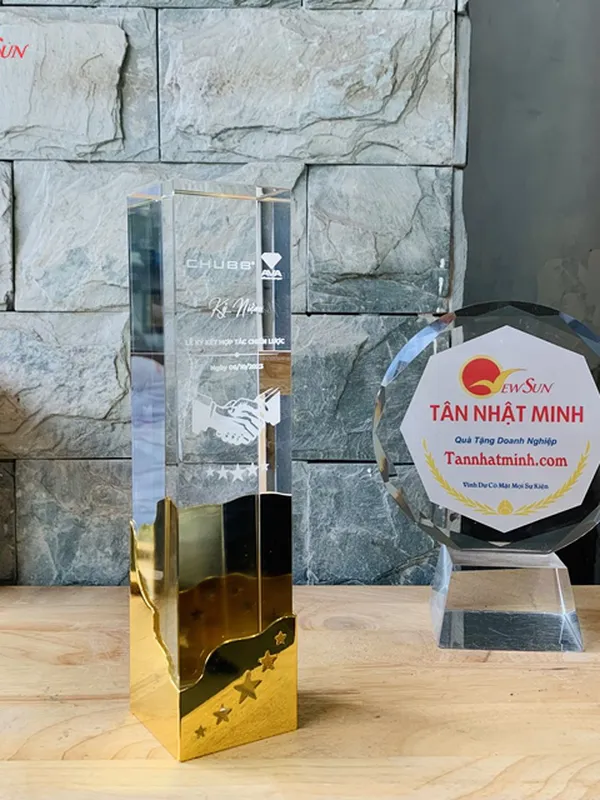 Cúp vinh danh, Cúp pha lê đẹp, Cao cấp -12