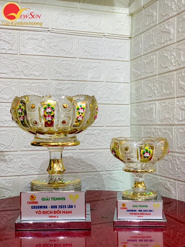 Cúp pha lê cao cấp - Cúp Bóng đá - Tennis - Golf - Bóng Chuyền - Thể thao các giải 26