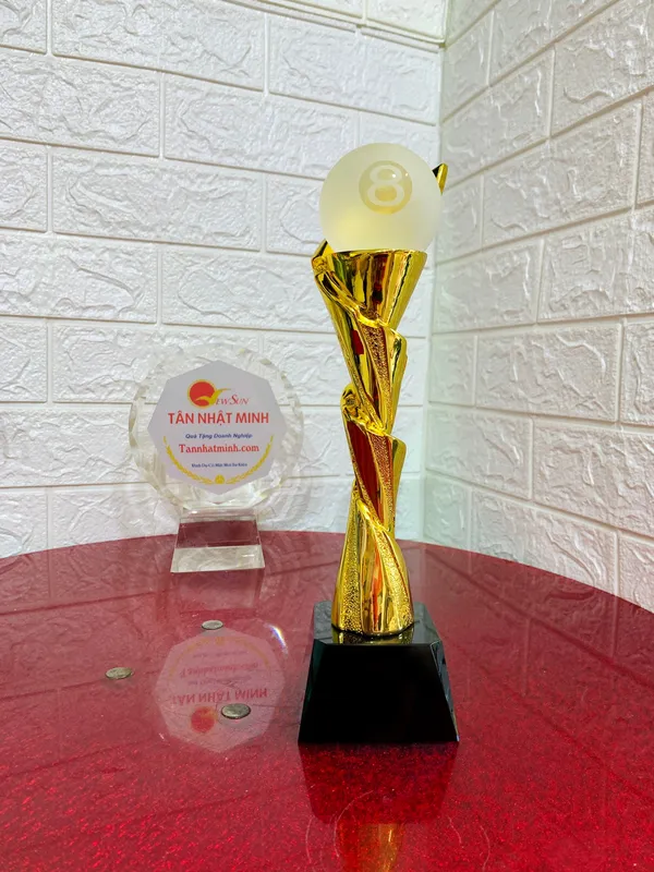 Cúp lưu niệm mạ vàng 19