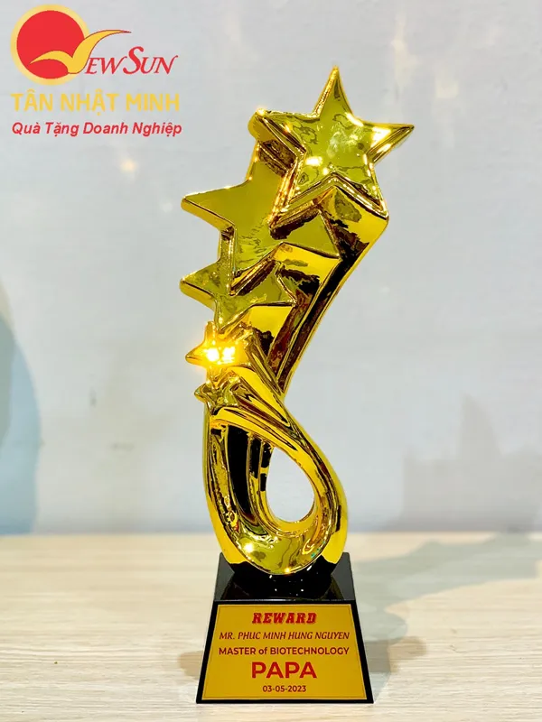 Cúp vinh danh, cúp lưu niệm mạ vàng 1