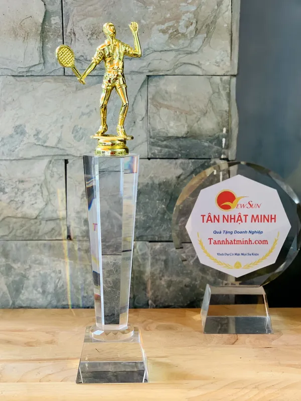 Cúp tennis, Mẫu cúp tennis, Hàng nhập đầy kho  - 18 (B)