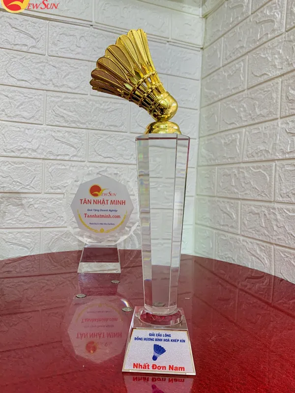 Cúp cầu lông, Cúp thể thao giá rẻ - 11