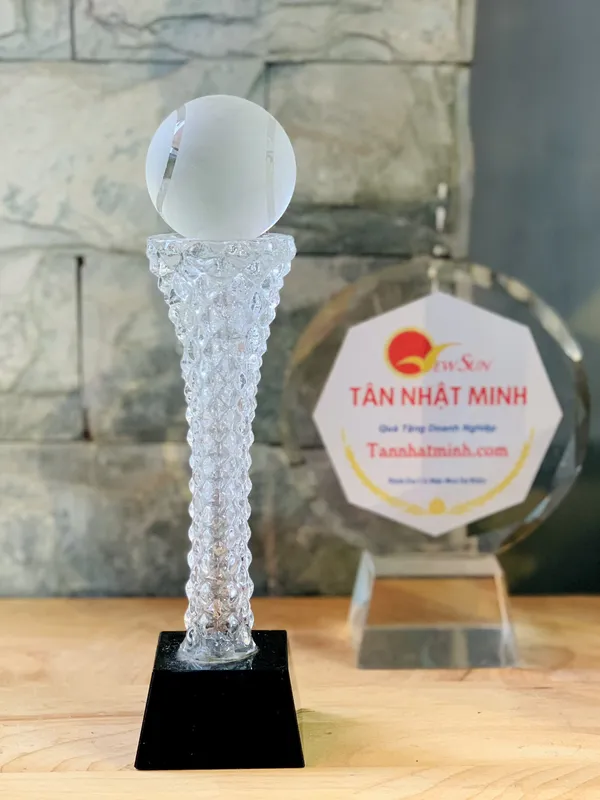 Mẫu cúp tennis, Cúp tennis, Cúp pha lê, Xưởng sản xuất  ( Giá bán lẻ)- 18 (F)