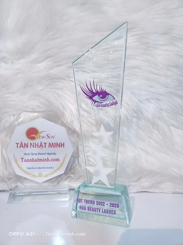 Cúp thủy tinh giá rẻ 34