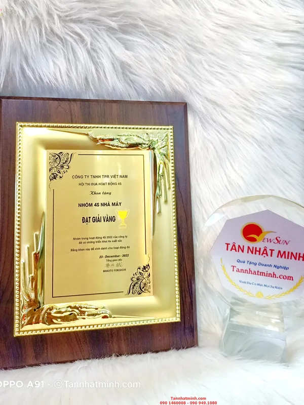 Bảng Vinh Danh Gỗ Đồng, In Ấn Làm Theo Yêu Cầu - 9