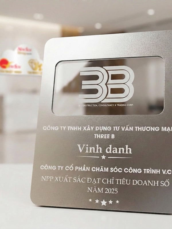 Bảng vinh danh đẹp sang trọng, Mica hoặc kim loại Mẫu mới