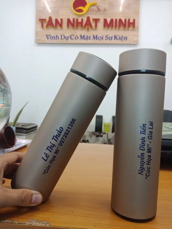 Bình giữ nhiệt in ấn logo công ty, làm quà tặng ( Nhận đặt SL lớn) 2