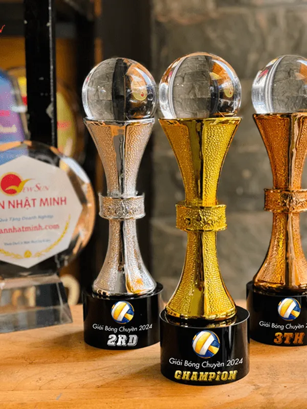 Cúp Vinh Danh - Cúp Bóng Chuyền - Lưu Niệm Mạ Vàng 2